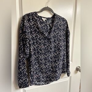 Chic Black and Pink Patterned Garment